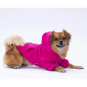 Pembe - Fuşya Kanguru Cepli Kedi-Köpek Hoodie- Sweatshirt  Kedi Köpek Kıyafeti