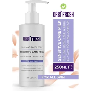 Orbi Fresh Yoğun Nemlendirici El,Yüz,Vücut Bakım Kremi Yağlı His Bırakmaz (Parfümlü) 250 ml