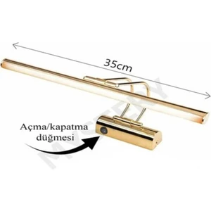 Anahtarlı  Günışığı Banyo Duvar Ayna Tablo Cafe Aydınlatması Flüt Aplik Kuğu Aplik Ledli Aplik 35 cm
