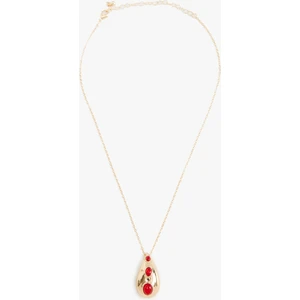 Damla Charm Detaylı Kolye