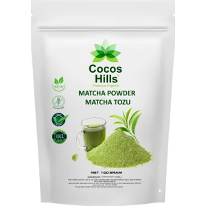 Cocos Hills Matcha Powder Premium Quality Matcha Tozu Premium Kalite 100 gr