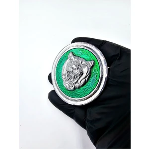 Etiketçilere Özel Egea Göbek Arması Diamler Tasarım Kaplan Yeşil Renk