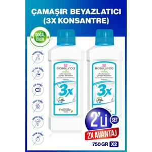 Ultra Konsantre Çamaşır Beyazlatıcı 3x (2li Set)
