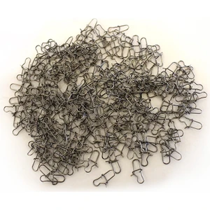 5014 Inox Sahte Balık Maket Klipsi Nikel Snap 250LI Paket 0
