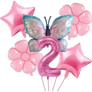 Düvenci Ticaret Kelebek Folyo Balonlu Yaş Balon Seti