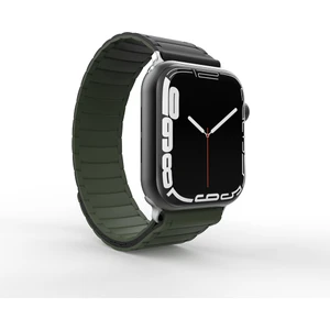 Apple Watch 10 46MM KRD-122 Silikon Kordon Strap Kayış-Siyah-Yeşil