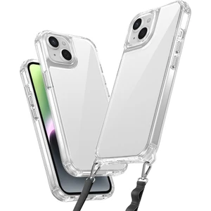 iPhone 13 Kılıf Airbagli Takılabilir Askı Aparatlı Zore Snap Silikon Kapak-Şeffaf