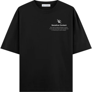 Sensitive Content Oversize T-Shirt (Ekstra! Bol Kesim)