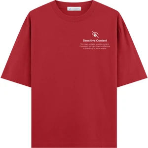 Sensitive Content Oversize T-Shirt (Ekstra! Bol Kesim)
