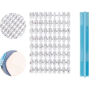 Adin Tasarım Büyük Alfabe Harf Rakam Seti 85 Parça 7 mm Kurabiye Kaşesi Kurabiye Kalıbı Pasta Kalıbı Hobi Alfabe