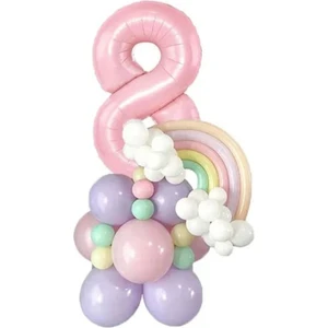 Düvenci Ticaret Pembe Yaş Balon Set