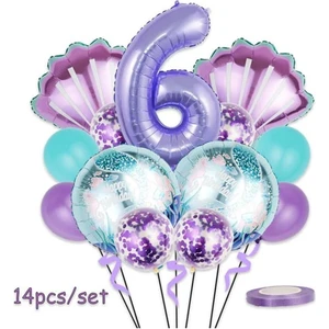 Düvenci Ticaret Deniz Kızı Temalı Yaş Balon Folyo Set