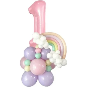 Düvenci Ticaret Pembe Yaş Balon Set