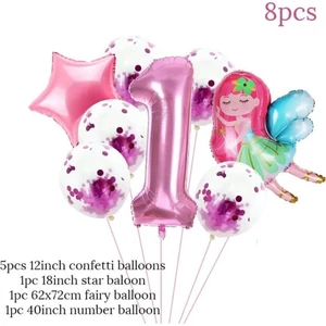 Düvenci Ticaret Peri Kızı Folyolu Yaş Balon Set