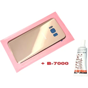 Samsung Galaxy S8 Arka Pil Batarya Kapağı (CAM+B-7000) Gold