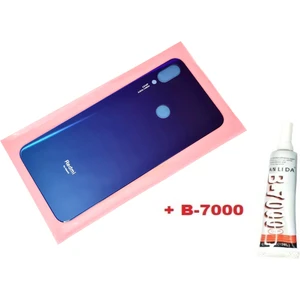 Xiaomi Redmi Note 7 Arka Pil Batarya Kapağı (CAM+B-7000) Mavi