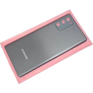 Samsung Galaxy Note 20 Arka Pil Batarya Kapağı (Cam Full Lensli ) Siyah