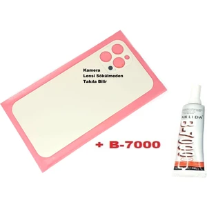 Iphone 12 Pro Max Arka Pil Batarya Kapağı (CAM+B-7000) Gold