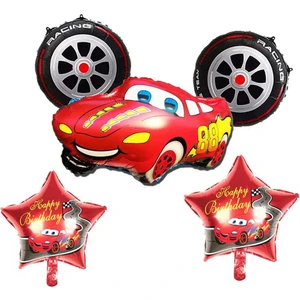 Patladı Gitti Araba Konsept 5 Li Folyo Balon Set