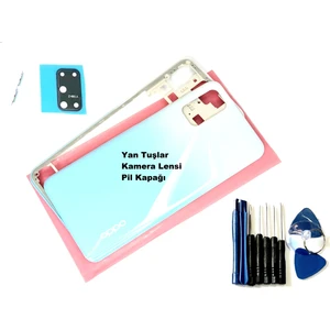 Oppo A72 Kasa Arka Pil Batarya Kapağı (Tamir Seti) Beyaz