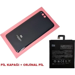 Xiaomi Mi Note 3 Arka Kapak Batarya Pil Kapağı + Pil (Cam) Siyah
