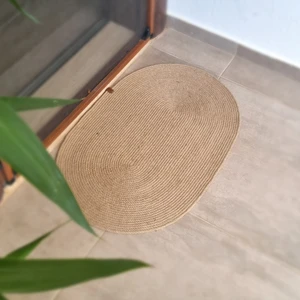 Jüt Paspas, Jüt Kapı Önü Paspası, Hasır Jüt Paspas, Iskandinav Tarzı Paspas, Halı, Boho Paspas,el Yapımı Jüt Paspas,