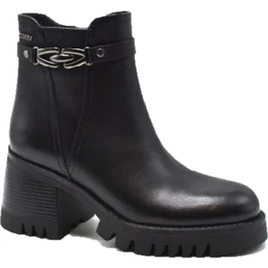 2450902 Siyah Deri Bot