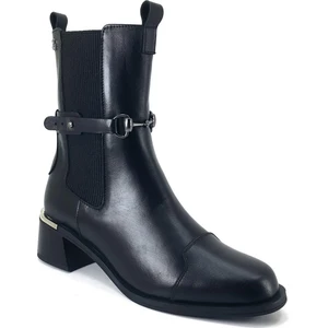 2352402 Siyah Deri Bot