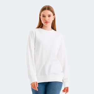 VIRTUE IN Kadın Oversıze Beyaz Sweatshırt