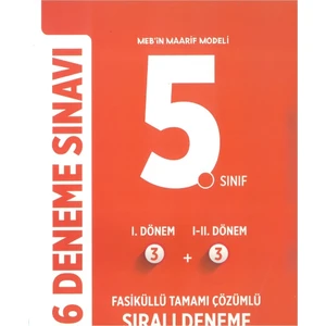 Editör Yayınları 5. Sınıf 6  Deneme Sınavı Tamamı Çözümlü Yeni