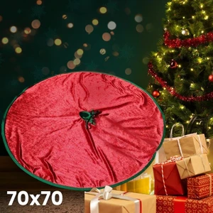 Yılbaşı Çam Ağacı Altı Örtüsü Kadife 70 x 70