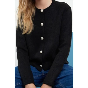 Stil Modern Kadın Regular Standart Kol Bisiklet Yaka Basic Ceket Görünümlü Triko Hırka
