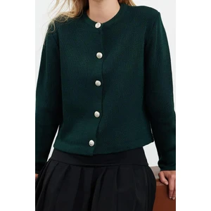 Stil Modern Kadın Regular Standart Kol Bisiklet Yaka Basic Ceket Görünümlü Triko Hırka