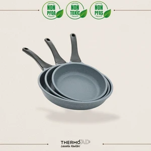 ThermoAD | Tava Seti | 3 Parça | 20cm-24cm-28cm | Açık Gri