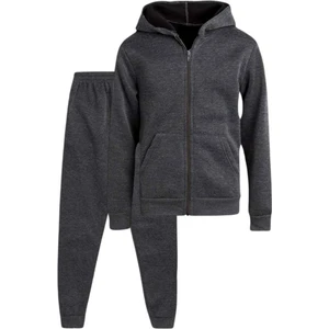 Çocuk  Kapüşonlu Fermuarlı Sweatshirt ve Jogger Eşofman Altı 2'li Takım