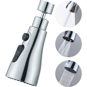 360° Döner Krom Musluk Başlığı - Su Tasarruflu Çok Fonksiyonlu Sprey ve Duş Modları