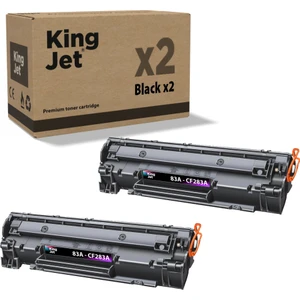 Kingjet® 83A / CF283A 2'li Paket - Hp Uyumlu Çipli Muadil Toner