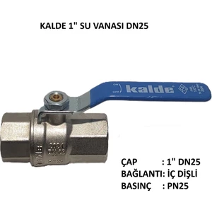 1" Küresel Su Vanası DN25 - Water Valve PN25