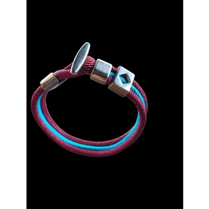 Taraftar Bileklik Balina Kuyruk Bordo Mavi 20 Mm.