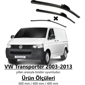 Vw Transporter T5 2003-2013 Ön ve Arka Muz Silecek Takımı