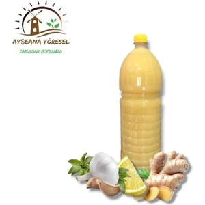 Ayşe Ana Yöresel Zencefilli Limon Sarımsak Kürü %100 El Yapımı Doğal 4 lt