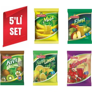 (Muz-Elma-Kivi-Nane Limon-Kuşburnu) Oralet 250 gr x 5 Adet