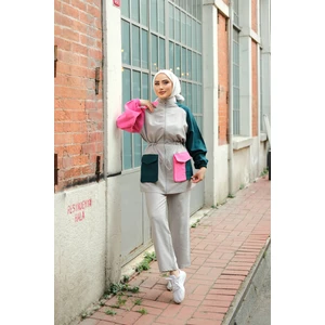 MİMİ LUXURY WEAR Kadın Tesettür Eşofman Takımı  Double Crep Alt-Üst Takım