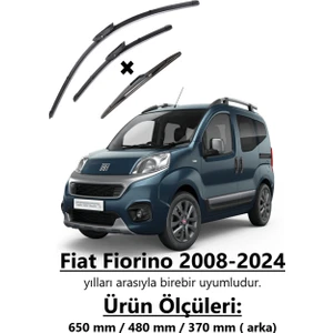 Fiat Fiorino 2008-2024 Ön ve Arka Silecek Seti