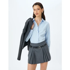 Uzun Kollu Slim Fit Klasik Poplin Gömlek