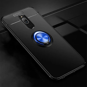 Redmi 8  Kılıf Yüzüklü Sağlam Esnek Ringo Silikon Kapak