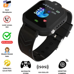 Akıllı Çocuk Saati Sim Kartlı ve sesli görüşme özellikli( Btk Kayıtlı)