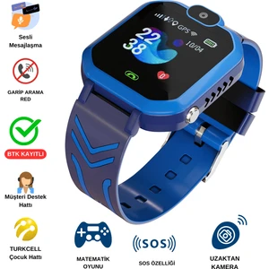 Akıllı Çocuk Saati Sim Kartlı Sesli Görüşme (Btk Kayıtlı)