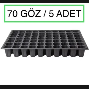 Karaoğlu Vakum Ambalaj Fide Viyol 5 Adet 70 Göz Fide Viyolü Fide Altlığı Tohum Yetiştirme Kabı