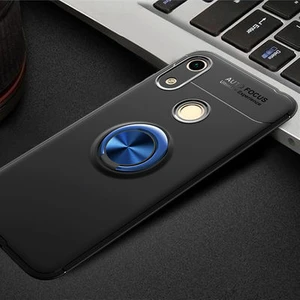 Huawei Y6S 2019  Kılıf Yüzüklü Sağlam Esnek Ringo Silikon Kapak